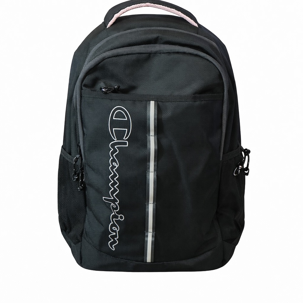 Champion Backpack • Black with Pink Accents • NWOT